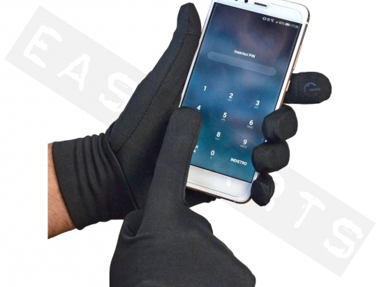 A18 Guanti Mini Termici Compatibili Touch Screen Xs/S Nero 